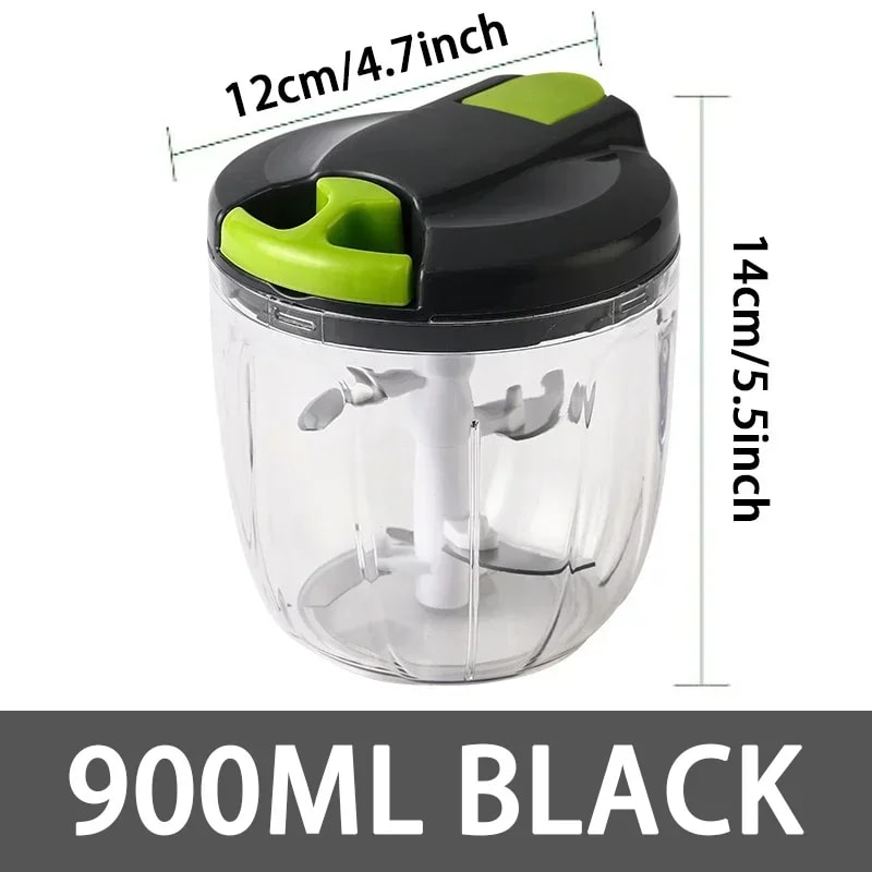 Hand Pull Food Chopper Manual Vegetable Mincer Garlic Chopper For Onion Meat Herbs 3