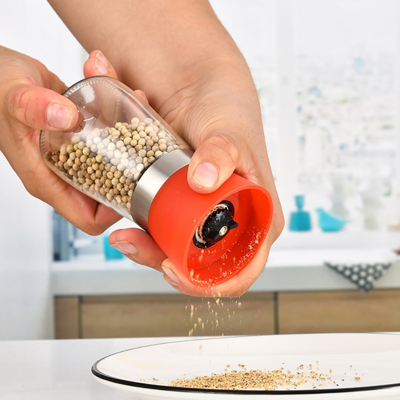 Manual Spice Grinder Bottle Adjustable Salt And Pepper Mill For Fresh Seasoning 1