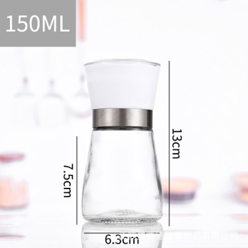 Manual Spice Grinder Bottle Adjustable Salt And Pepper Mill For Fresh Seasoning 10