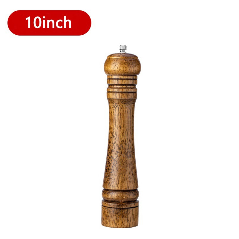 Wooden Salt And Pepper Grinder Set With Adjustable Ceramic Grinder Classic Spice Mill Duo 8
