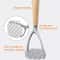 Wooden Handle Potato Masher Manual Potato Ricer Aluminum Potato Press For Fluffy Mashed Potatoes 2