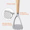 Wooden Handle Potato Masher Manual Potato Ricer Aluminum Potato Press For Fluffy Mashed Potatoes 2