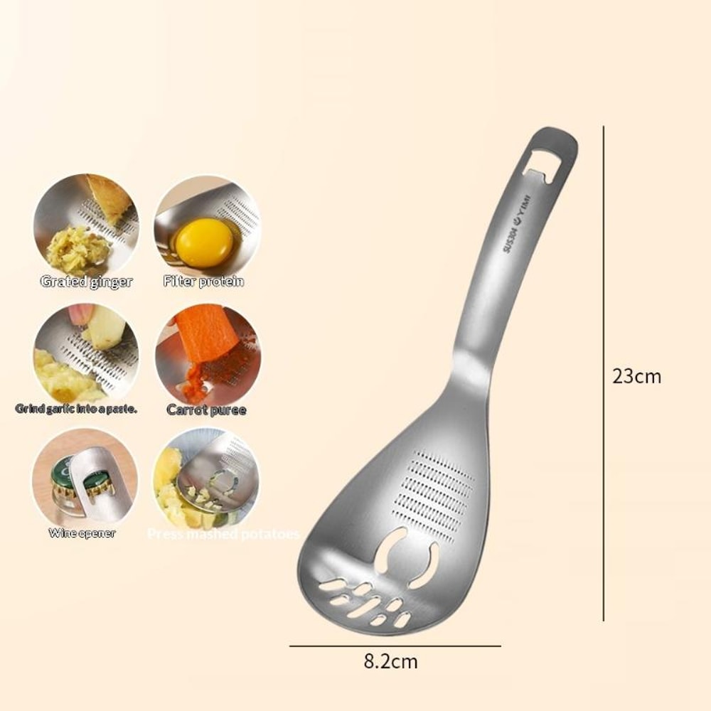 Premium Stainless Steel Garlic Grater Ginger Grinder Multifunctional Kitchen Tool 2