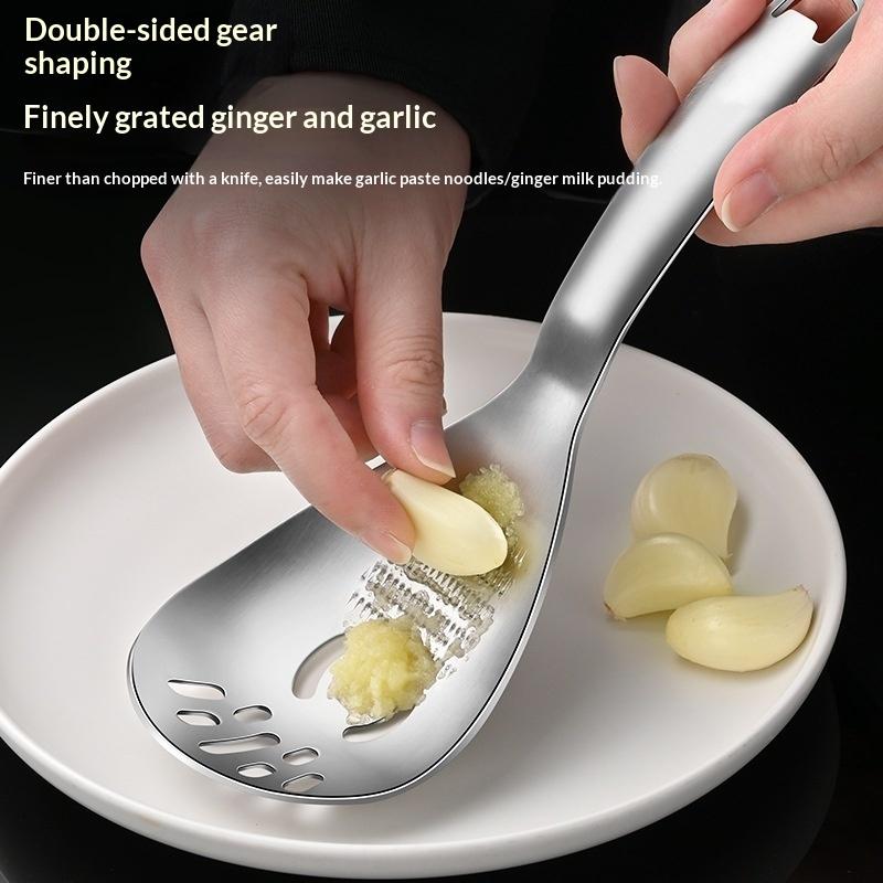 Premium Stainless Steel Garlic Grater Ginger Grinder Multifunctional Kitchen Tool 1