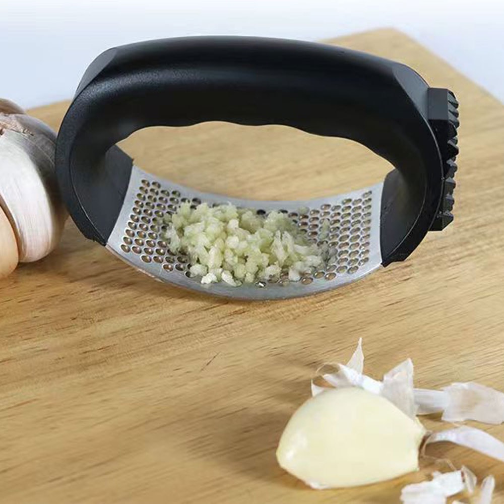 Premium Stainless Steel Garlic Press Rocker Easy Kitchen Garlic Mincer 2