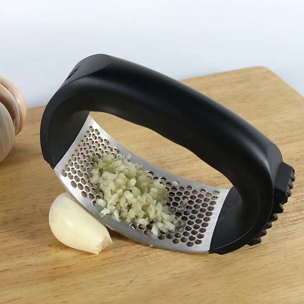 Premium Stainless Steel Garlic Press Rocker Easy Kitchen Garlic Mincer 6
