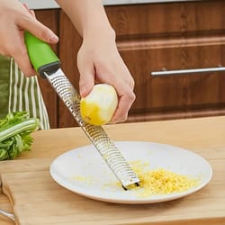multifunctional stainless steel lemon grater & cheese grater with garlic & ginger grinder