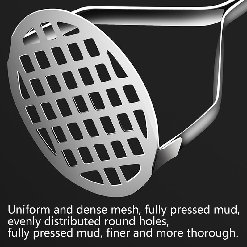 Vegetable Masher Potato Ricer Heavy Duty Stainless Steel Potato Masher Fruit Crusher Tool 5