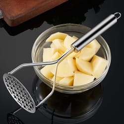 vegetable masher & potato ricer heavy duty stainless steel potato masher & fruit crusher tool