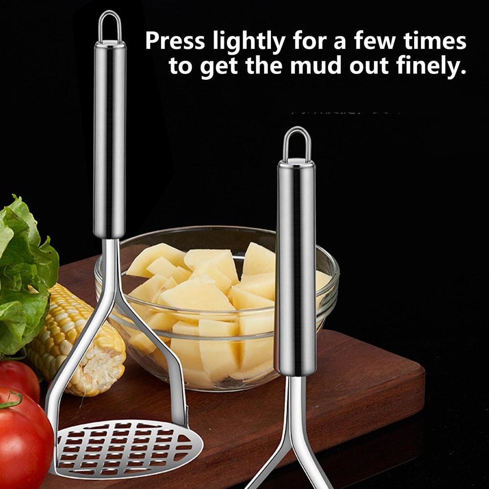 Vegetable Masher Potato Ricer Heavy Duty Stainless Steel Potato Masher Fruit Crusher Tool 6