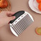 Potato Cutter French Fry Cutter Tool Crinkle Veggie Slicer For Perfect Homemade Fries 2