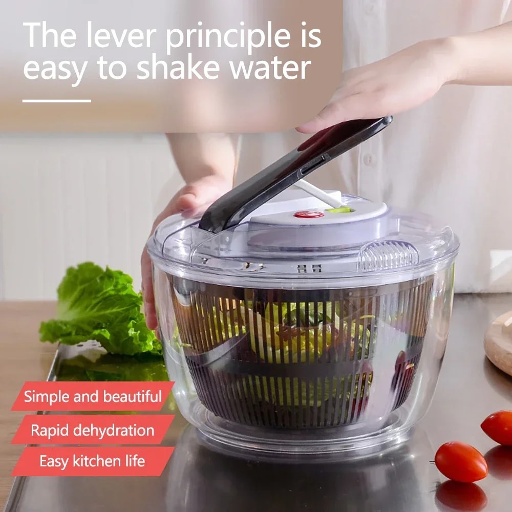Multifunction Kitchen Salad Spinner Vegetable Washer With Efficient Lettuce Dryer Vegetable Dehyd 3