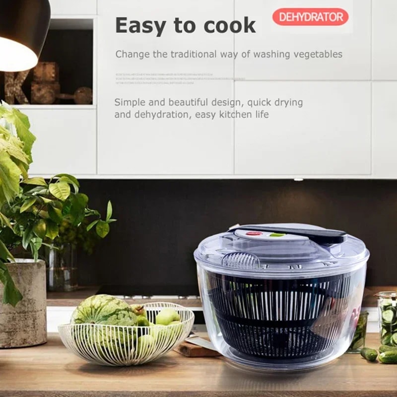 Multifunction Kitchen Salad Spinner Vegetable Washer With Efficient Lettuce Dryer Vegetable Dehyd 6