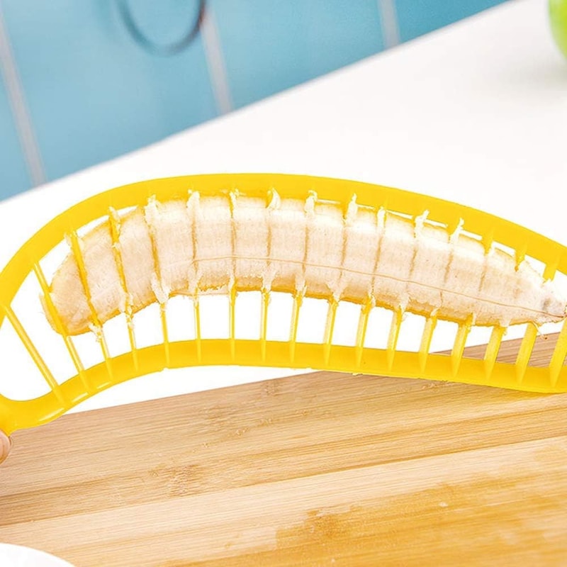 Banana Slicer Cutter Quick Uniform Fruit Slicer For Salads And Snacks 3
