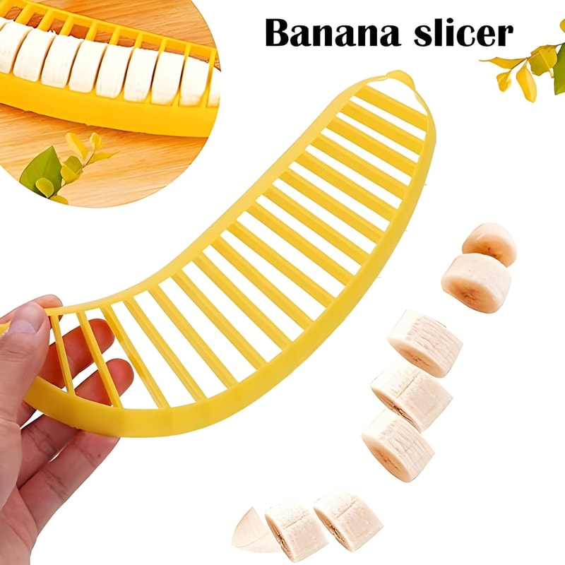 Banana Slicer Cutter Quick Uniform Fruit Slicer For Salads And Snacks 5