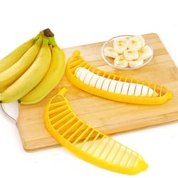 banana slicer & cutter quick, uniform fruit slicer for salads and snacks