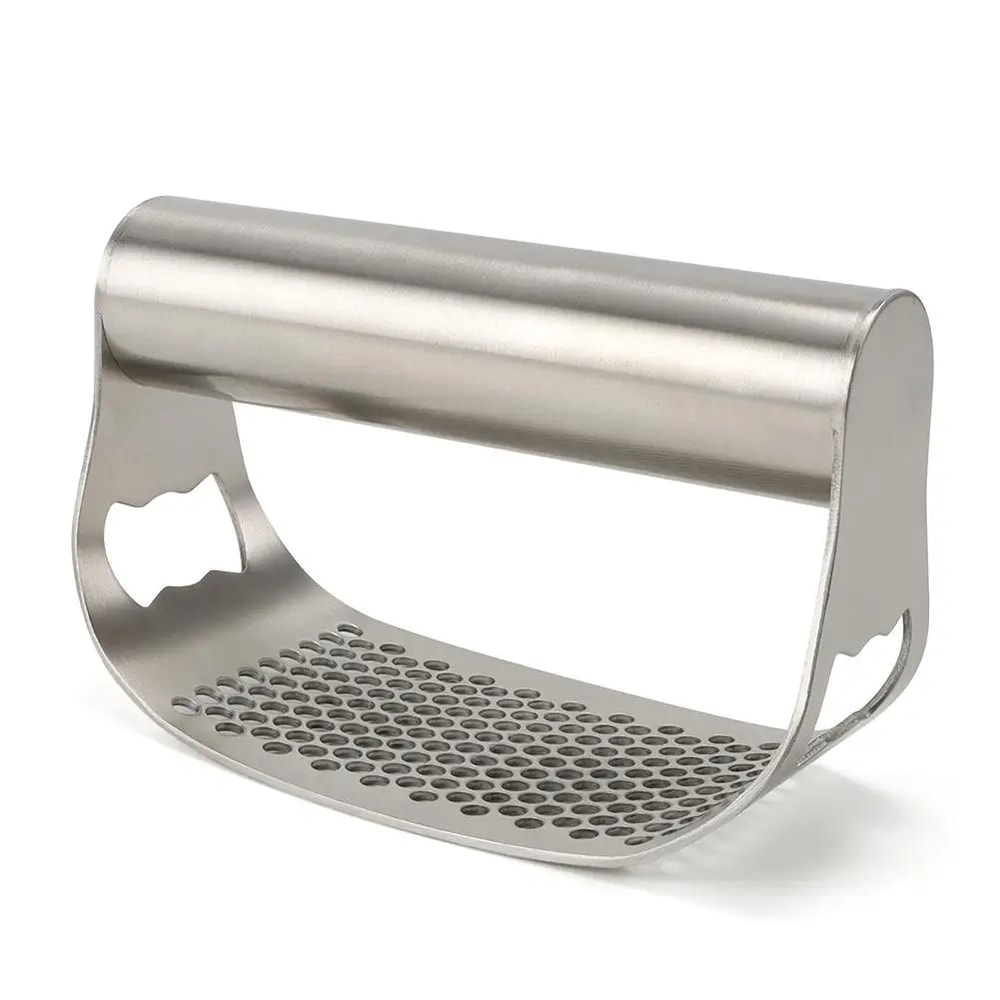Stainless Steel Garlic Press Rocker High Efficiency Garlic Mincer Crusher Kitchen Tool 6