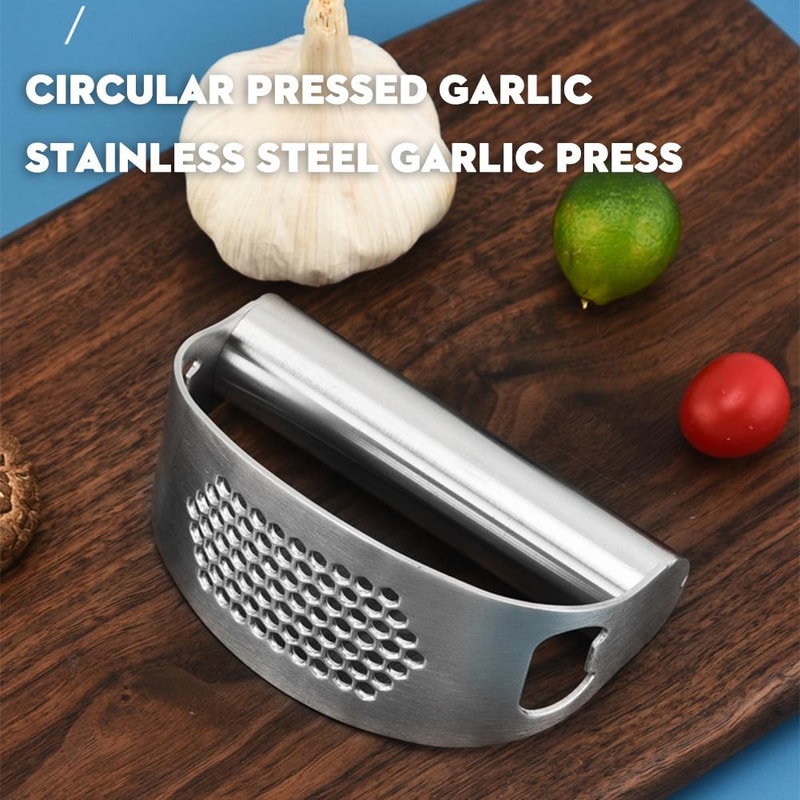 Stainless Steel Garlic Press Rocker High Efficiency Garlic Mincer Crusher Kitchen Tool 5