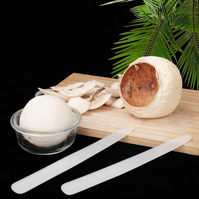 Coconut Opener Tool Coconut Meat Remover Knife Easy Coconut Shell Knife With Long Handle 3