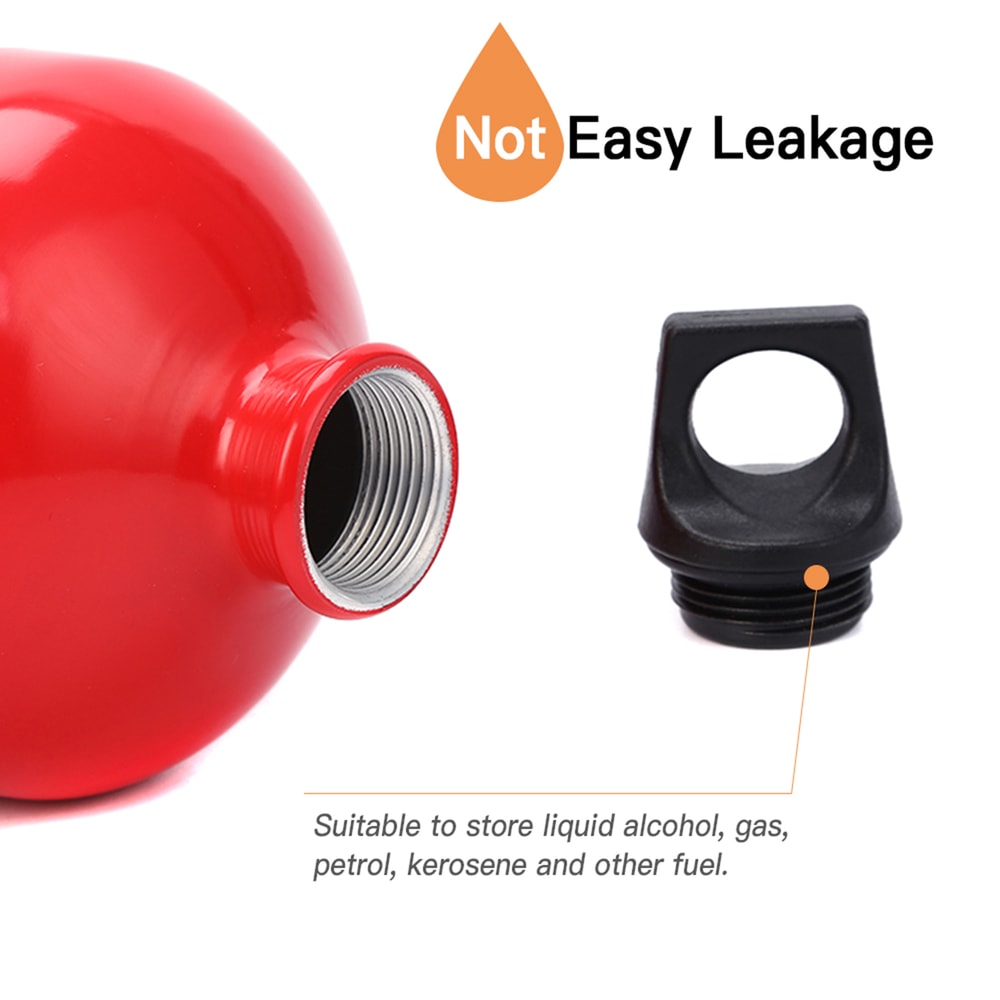 Heavy Duty Aluminum Fuel Bottle Leak Proof Camping Fuel Container For Hiking Outdoor Adventures 4