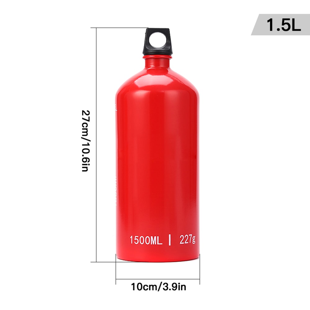 Heavy Duty Aluminum Fuel Bottle Leak Proof Camping Fuel Container For Hiking Outdoor Adventures 5