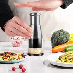 manual garlic press & vegetable chopper easy, efficient meal prep tool