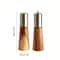 Wooden Pepper Grinder Salt Shaker Set Ceramic Core Manual Spice Mill For Fresh Flavoring 3