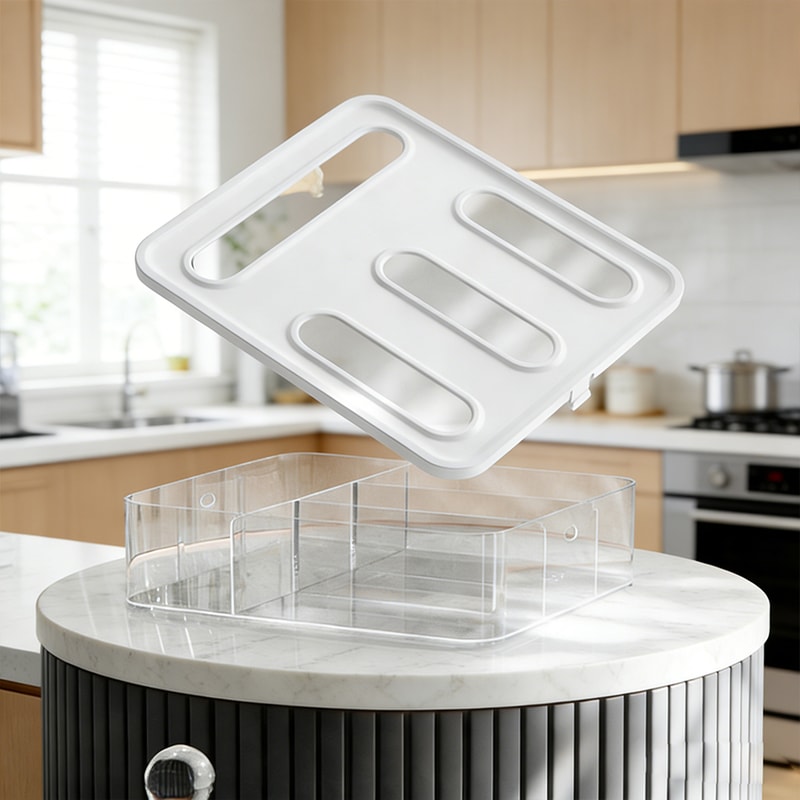 Compact Kitchen Storage Organizer Box Reusable Food Storage Container For Pantry Home Organization 1