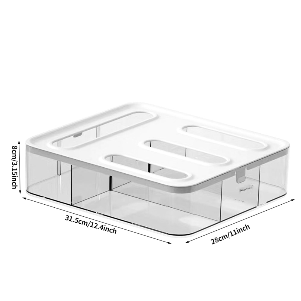Compact Kitchen Storage Organizer Box Reusable Food Storage Container For Pantry Home Organization 3