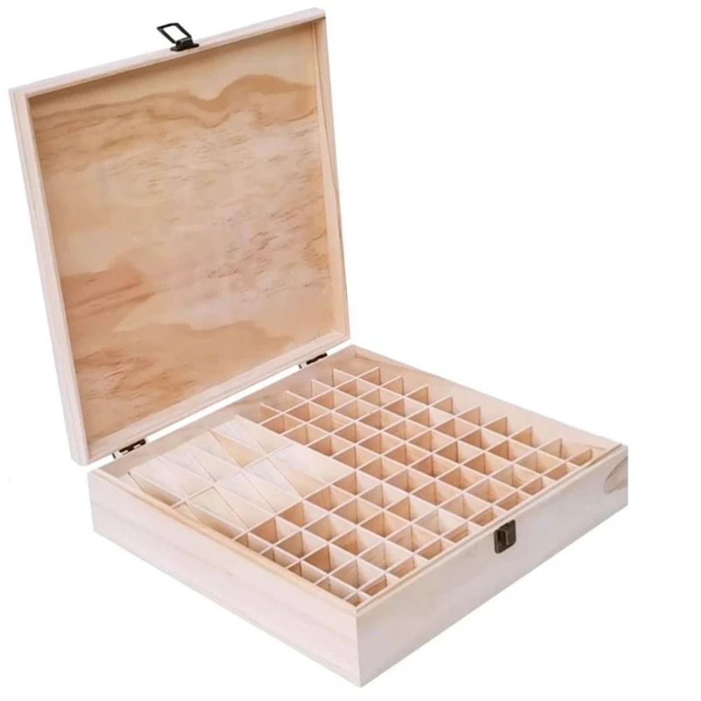 Wooden Essential Oil Storage Box With Custom Logo Large Capacity Wooden Essential Oil Organizer 1