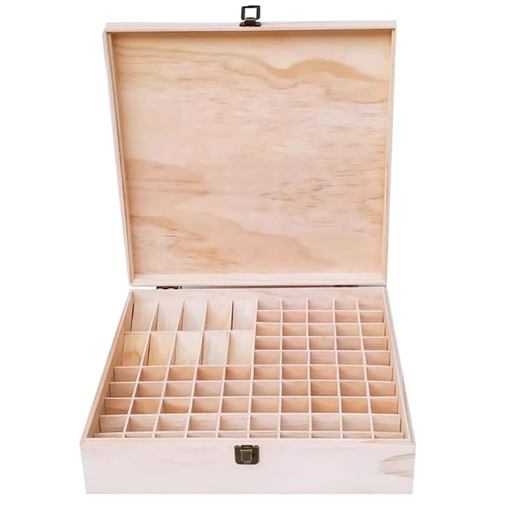 Wooden Essential Oil Storage Box With Custom Logo Large Capacity Wooden Essential Oil Organizer 6