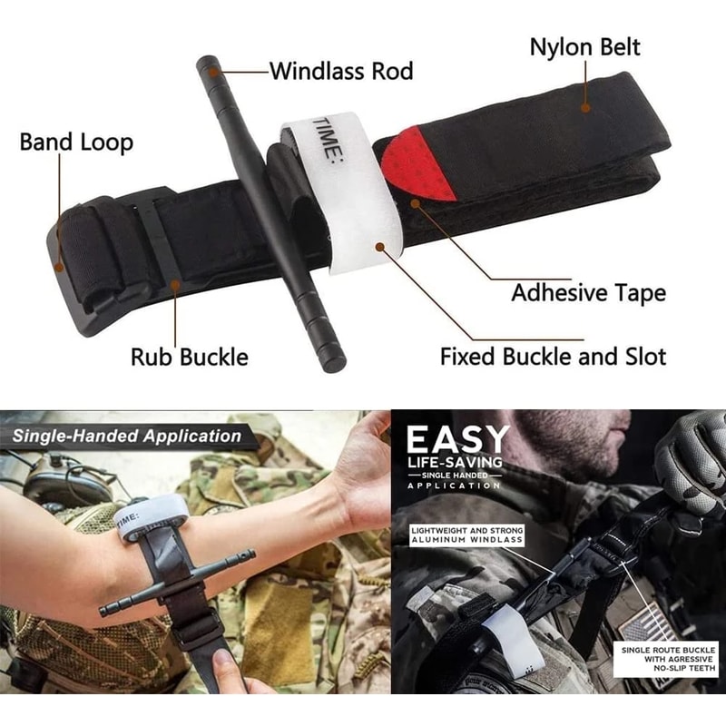 Rugged MOLLE First Aid Kit Complete Trauma Emergency Outdoor Survival Gear 2