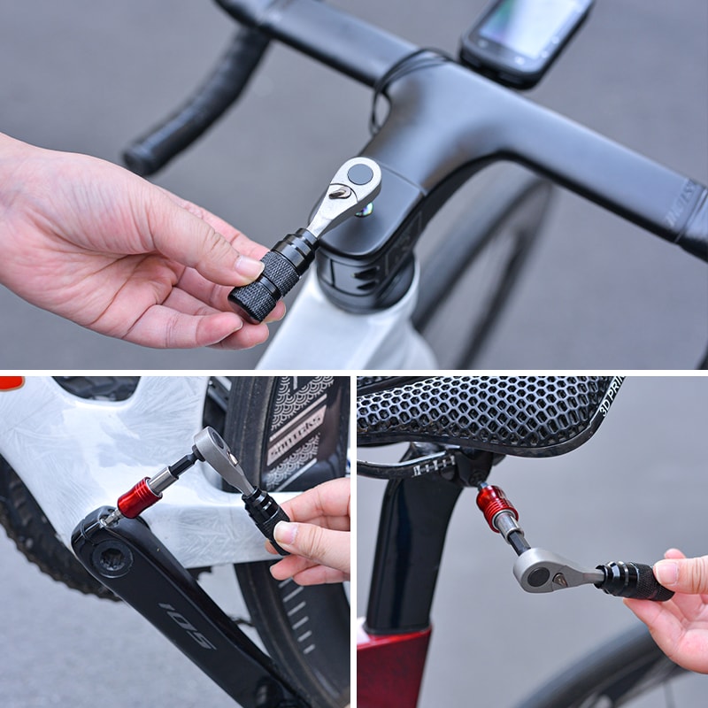 All In One Portable Bike Tool Kit Set Compact Bicycle Repair Kit With Storage Bag For MTB Road Cyc 6