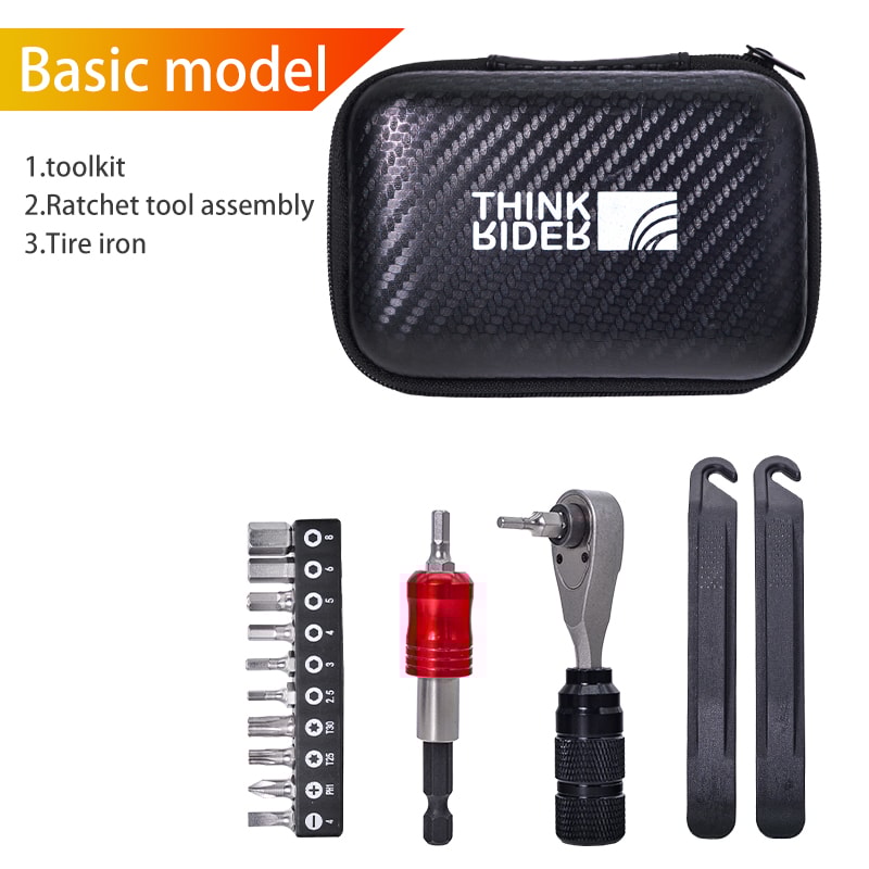 All In One Portable Bike Tool Kit Set Compact Bicycle Repair Kit With Storage Bag For MTB Road Cyc 5