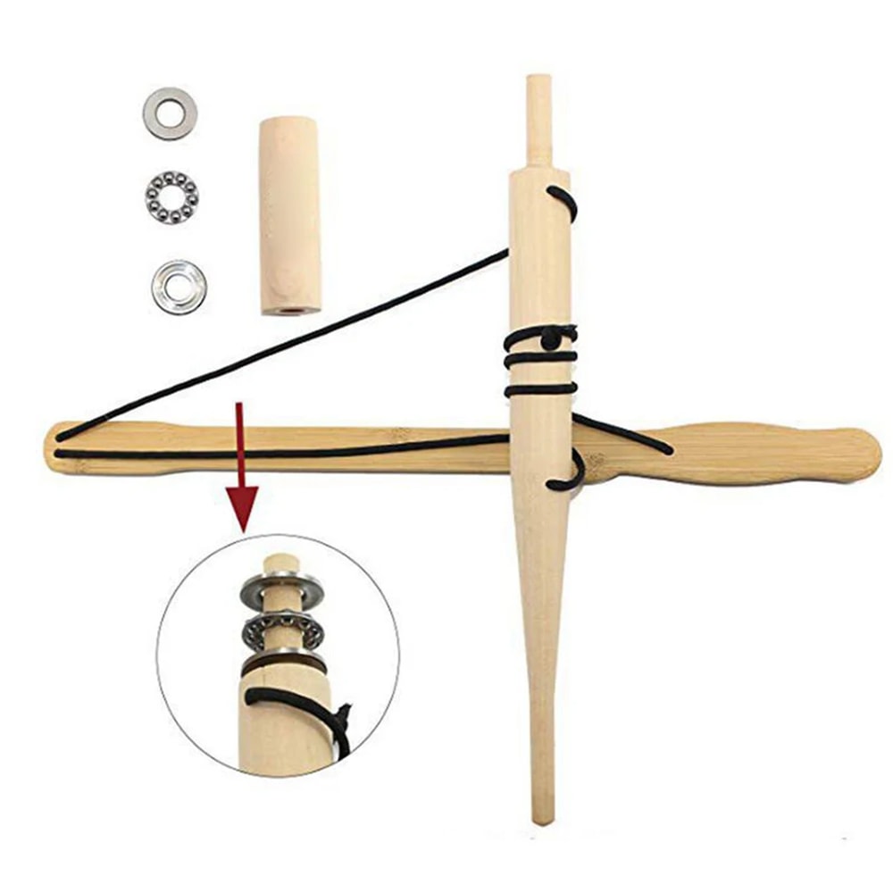 Primitive Bow Drill Fire Starter Kit Outdoor Survival Training Tool Camping Fire Starter 3