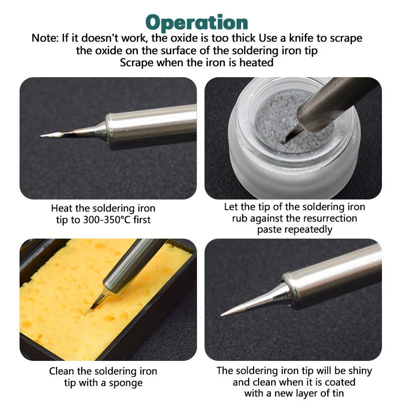 Soldering Iron Tip Refresher Paste Lead Free Tip Cleaner Activator 4