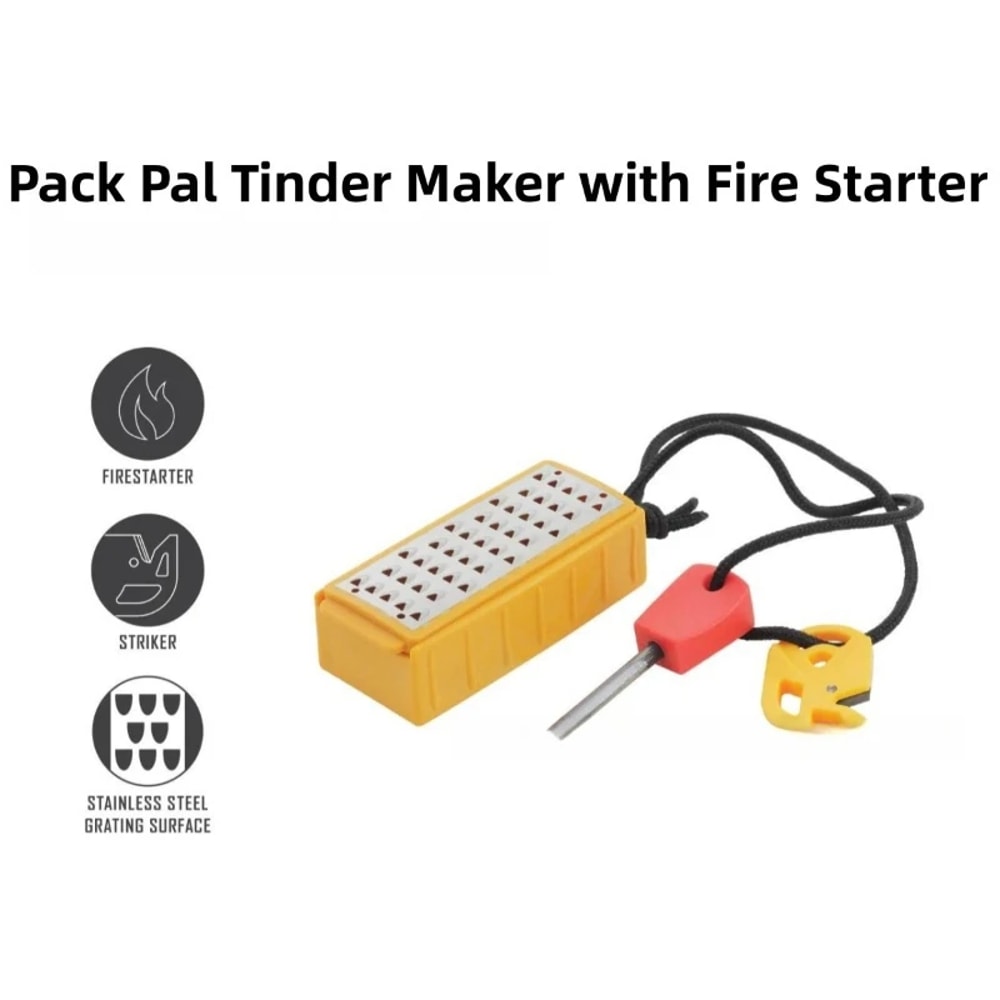 Lightweight Portable Tinder Maker Fire Starter Survival Tool For Camping Emergency 4