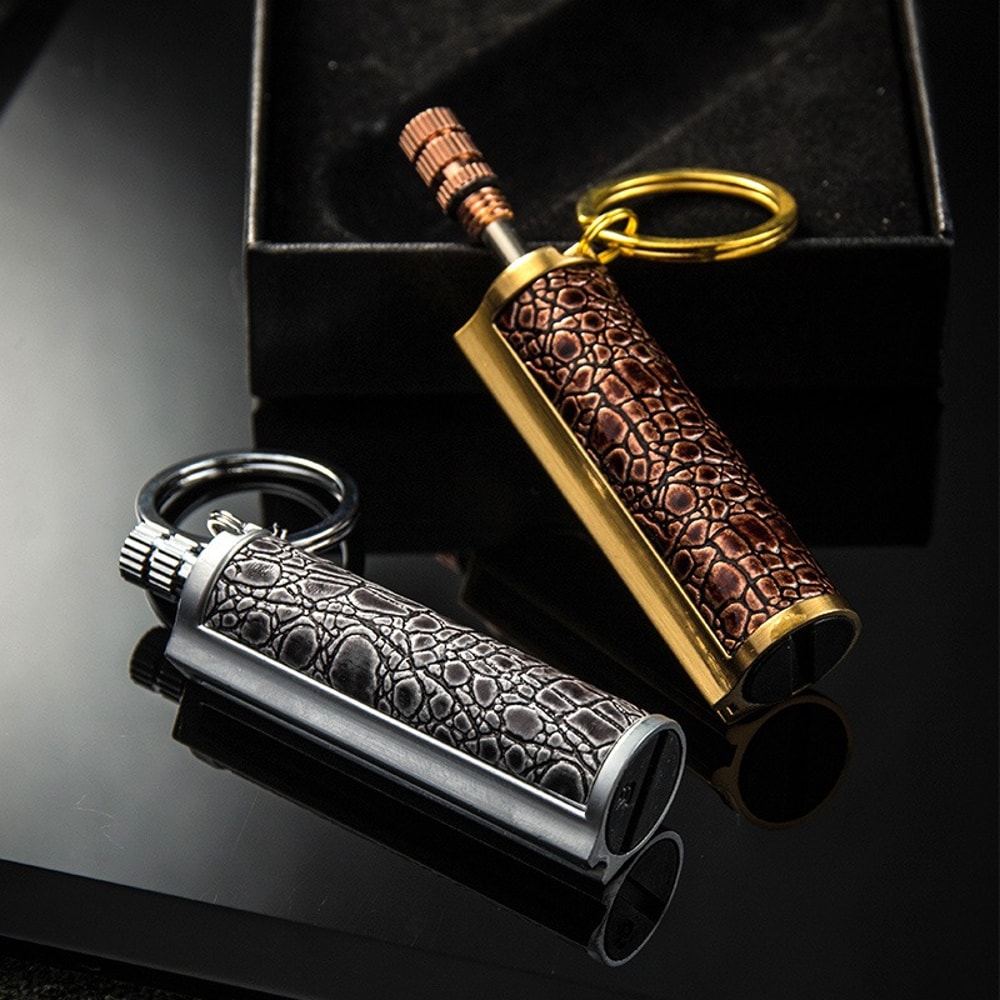 Retro Waterproof Kerosene Lighter Refillable Vintage Match Lighter 3