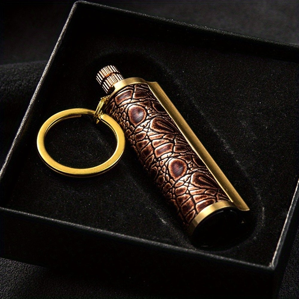 Retro Waterproof Kerosene Lighter Refillable Vintage Match Lighter 6