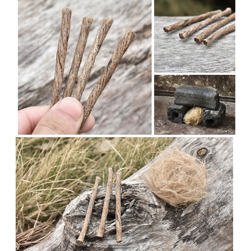 Waterproof Fire Starter Rope Camping Survival Fire Starter For All Weather Outdoors 5