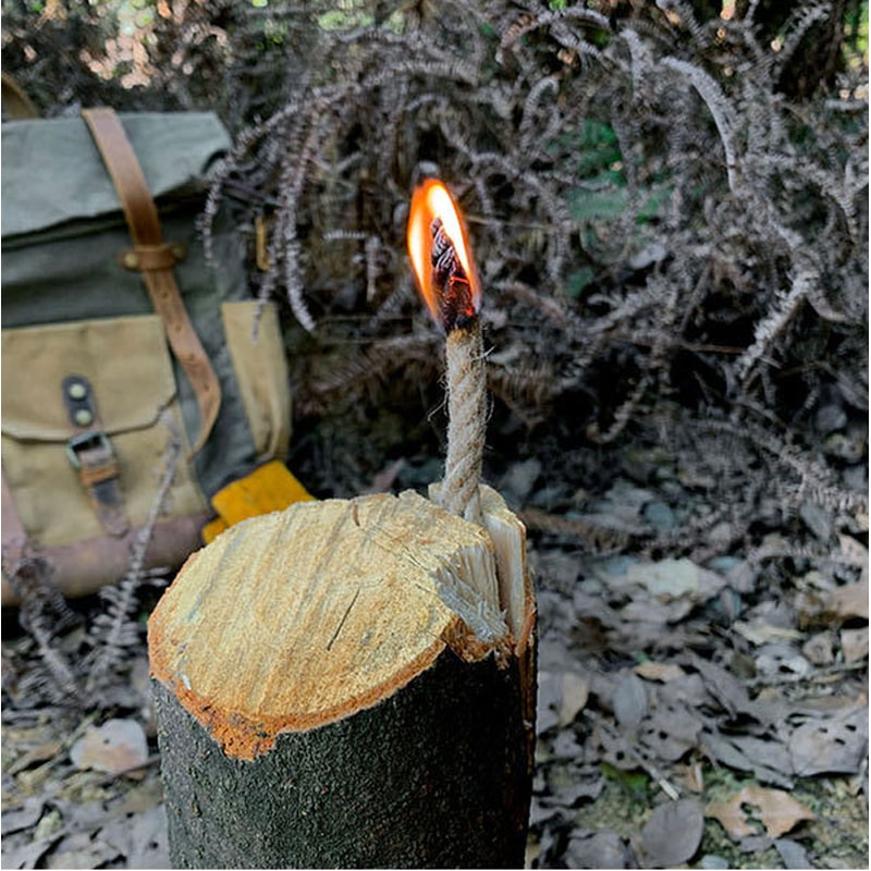 Waterproof Fire Starter Rope Camping Survival Fire Starter For All Weather Outdoors 6