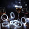 Party LED Light Up Bracelets White Glow Bracelets & Luminous Wristbands for Events