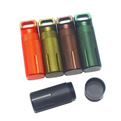 outdoor waterproof edc capsule heavy duty aluminum survival bottle & airtight pill case