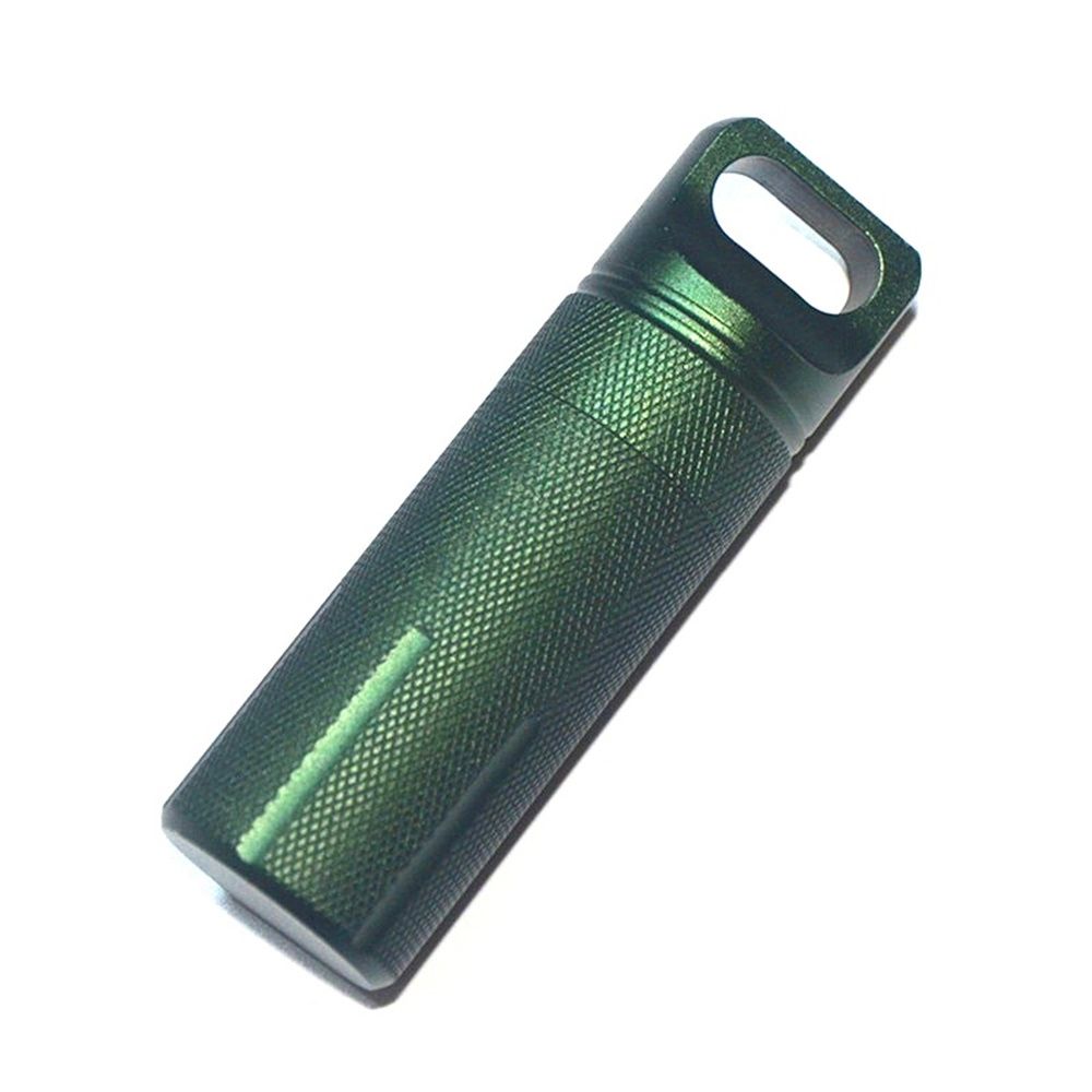 Outdoor Waterproof EDC Capsule Heavy Duty Aluminum Survival Bottle Airtight Pill Case 8