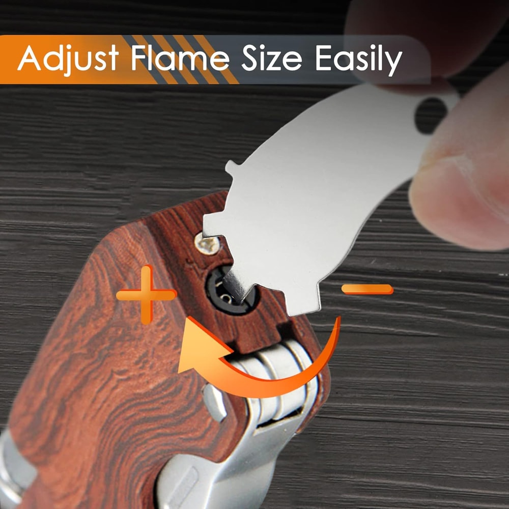 Premium Pipe Lighter With Cleaning Tools Butane Lighter For Smokers Mens Gift 5