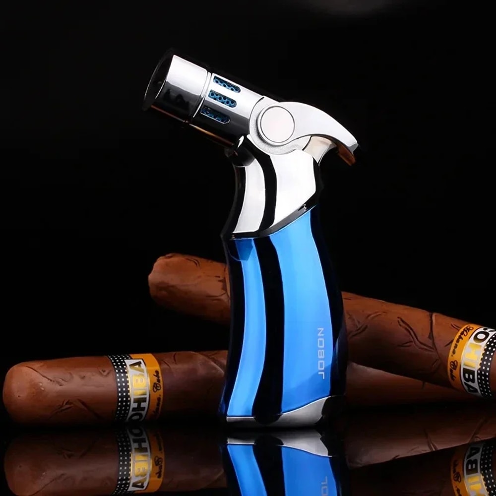 Blue Flame Butane Torch Lighter Windproof Cigar Cigarette Accessory 4