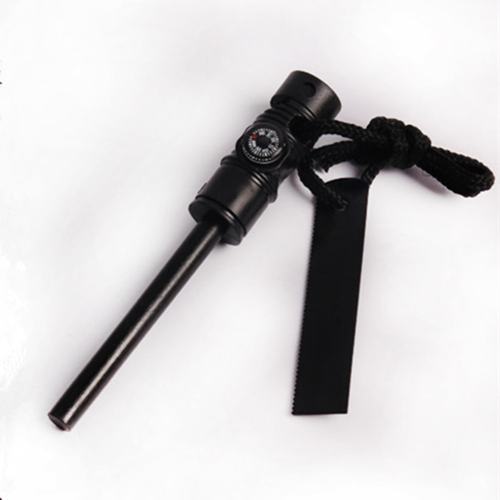 Ultimate Survival Magnesium Fire Starter With Whistle Outdoor Camping Essential 2