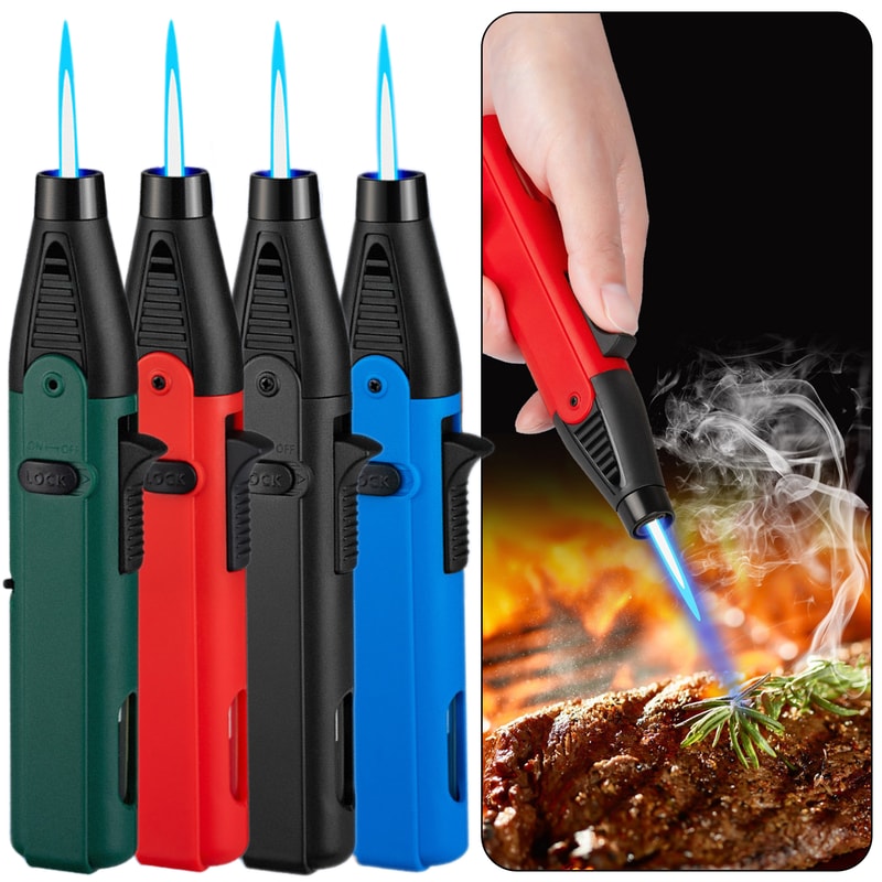 All Purpose Windproof Torch Lighter High Power Butane Gas Ignition Tool For BBQ Camping Kitchen 1