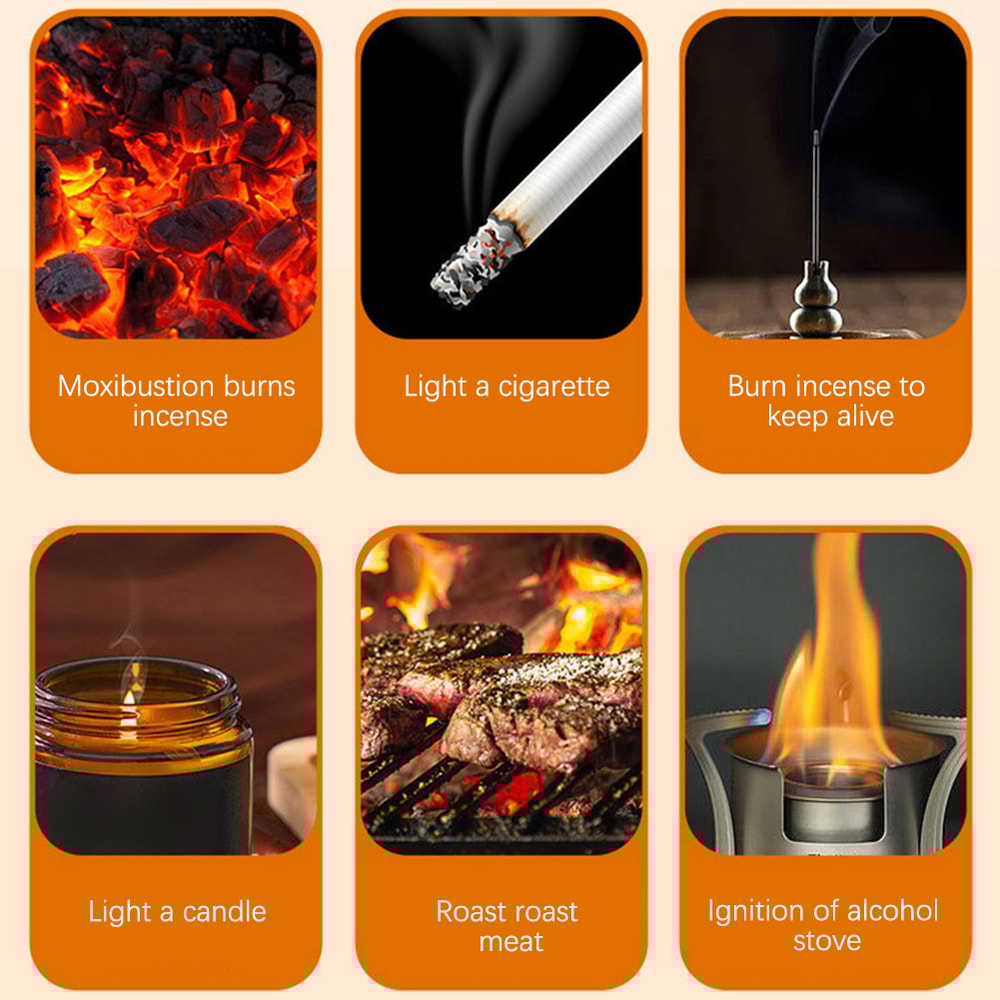 All Purpose Windproof Torch Lighter High Power Butane Gas Ignition Tool For BBQ Camping Kitchen 5