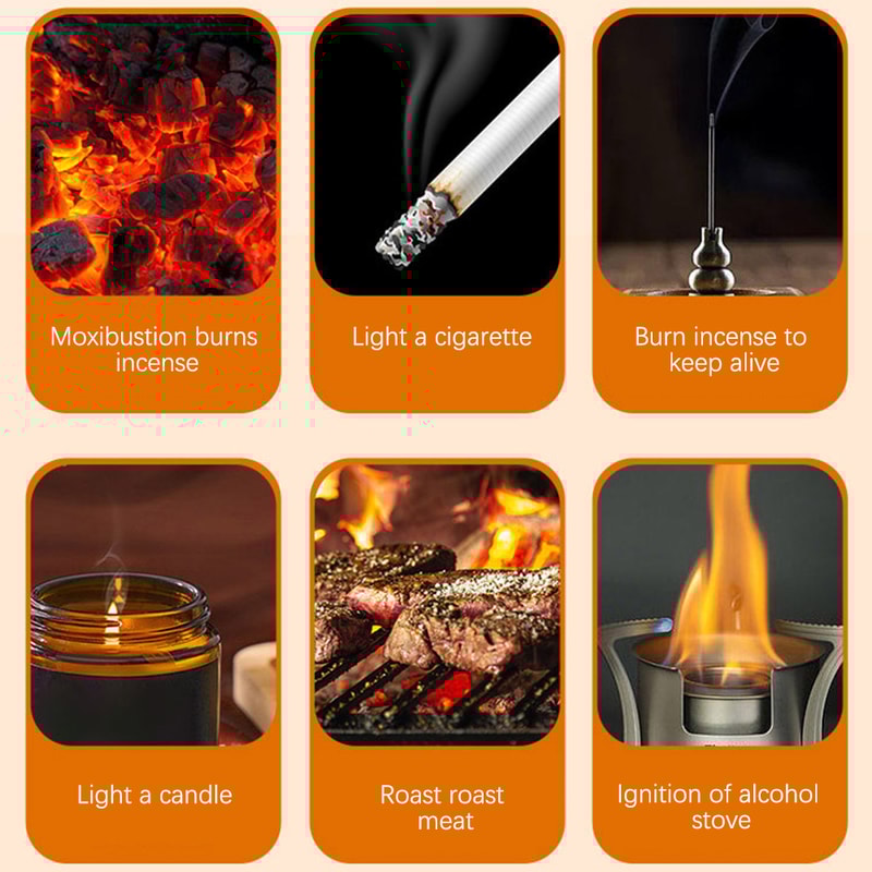 All Purpose Windproof Torch Lighter High Power Butane Gas Ignition Tool For BBQ Camping Kitchen 5